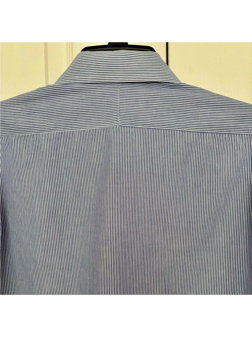 Vintage Burberrys of London Blue & White Striped Dress Shirt | Size 16.5/34 - Picture 4 of 6